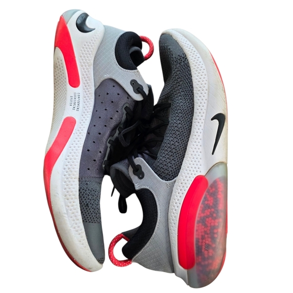 Nike Joyride Run Flyknit Gray Crimson Red Sneakers Men’s Size 13 Running Walking - Picture 7 of 9